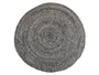 BRW тканий килимок з кукурудзяної соломи сірий 091335 фото