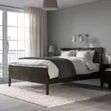 IKEA IDANÄS ІДАНЕС, каркас ліжка, темно-коричневий / Лейрсунд, 160x200 см 393.922.00 фото thumb №10