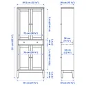 IKEA IDANÄS ИДАНЭС, шкаф для ТВ, комбинация, стекло / белый, 325x40x211 см 194.373.32 фото thumb №7