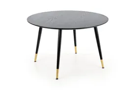 Стол обеденный HALMAR EMBOS 120x120 см черный/золотой фото