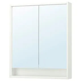 IKEA FAXÄLVEN ФАКСЭЛВЕН, зеркальный шкаф с подсветкой, белый, 80x15x95 см 695.167.13 фото