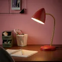 IKEA ISNÅLEN ІСНОЛЕН, LED робоча лампа, червоний / латунний колір 805.200.11 фото thumb №4