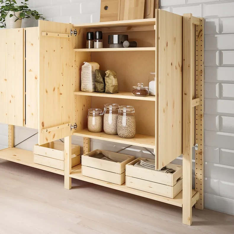 IKEA IVAR ІВАР, 2 секції / полиці / шафа, сосна, 174x30x124 см 394.038.21 фото №3