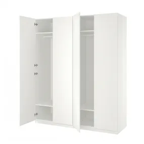 IKEA PAX ПАКС / FORSAND ФОРСАНД, гардероб, білий/білий, 200x60x236 см 795.010.37 фото