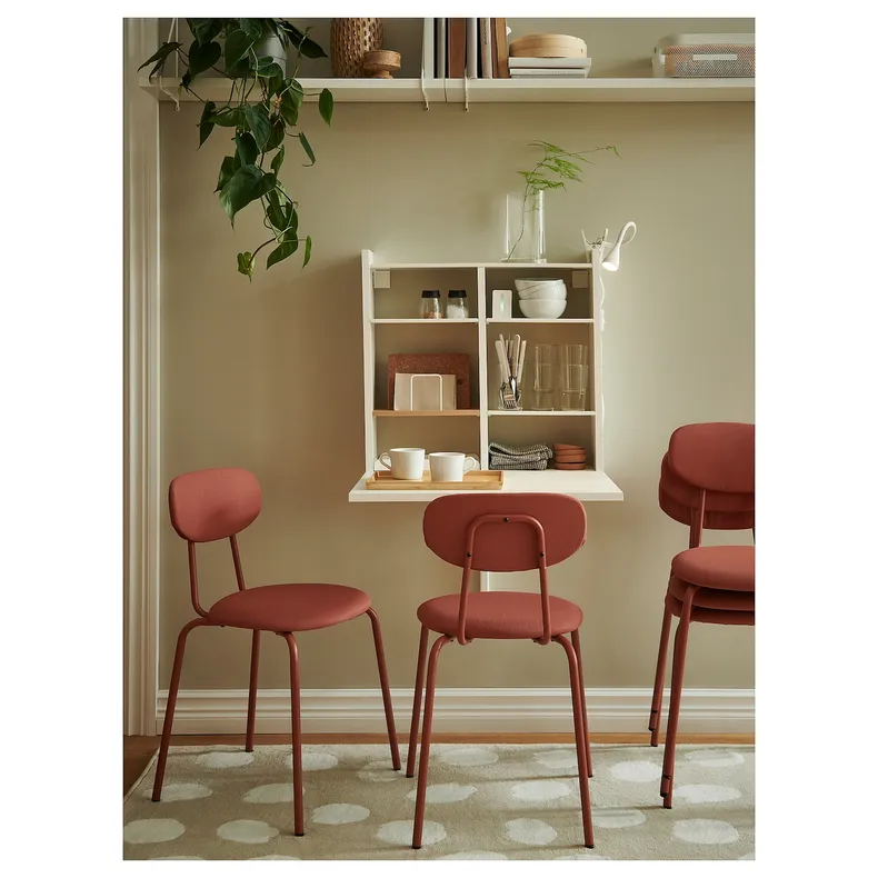 IKEA ÖSTANÖ ЕСТАНЕ, стілець, червоно-коричневий Remmarn/червоно-коричневий 705.265.32 фото №4