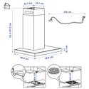 IKEA MATÄLSKARE МАТЕЛЬСКАРЕ, настінна витяжка, чорний, 60 см фото thumb №6