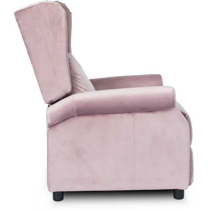Кресло реклайнер бархатное MEBEL ELITE SIMON Velvet, розовый фото №4