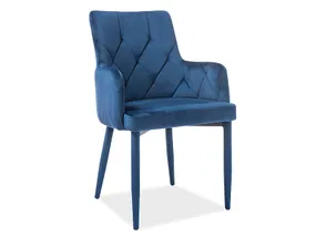 Кресло SIGNAL RICARDO Velvet, Bluvel 86 - темно-синий фото