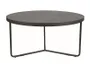 Журнальний стіл SIGNAL ANTILA, сірий (ефект каменю) / чорний, 80х40 см фото