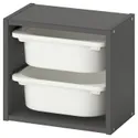 IKEA TROFAST, настенный шкаф, Серый/белый, 34x21x30 см 395.755.15 фото thumb №1