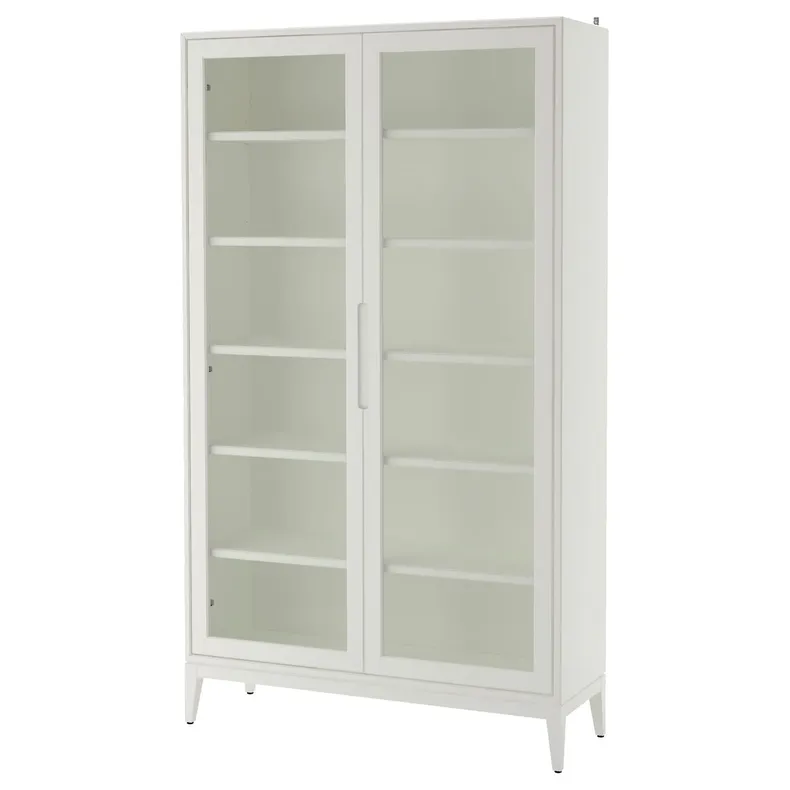 IKEA REGISSÖR РЕГІССЕР, шафа зі скляними дверцятами, білий, 118x203 см 303.420.78 фото №1