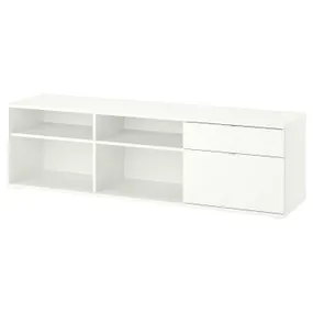 IKEA VIHALS ВІХАЛЬС, тумба під телевізор, білий, 176x37x50 см 805.428.57 фото