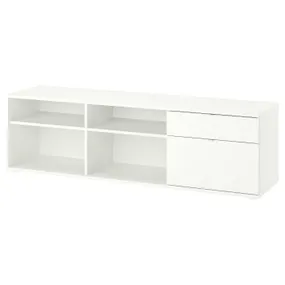 IKEA VIHALS ВИХАЛС, тумба под ТВ, белая, 176x37x50 см 805.428.57 фото