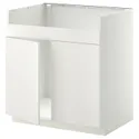 IKEA METOD МЕТОД, шкаф д / двойной мойки ХАВСЕН, белый / белый, 80x60 см 194.607.04 фото thumb №1