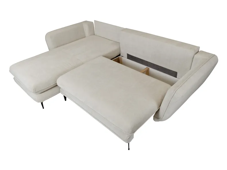 BRW Лівосторонній кутовий диван Sarius розкладний з ящиком для зберігання сірий NA-SARIUS-LX_REC.2DL-GC_BBF2D4 фото №6