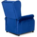 Кресло реклайнер бархатное MEBEL ELITE SIMON Velvet, темно-синий фото thumb №14