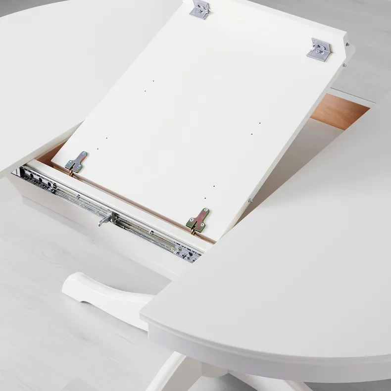 IKEA INGATORP ІНГАТОРП, розкладний стіл, білий, 110 / 155 см 402.170.69 фото №5