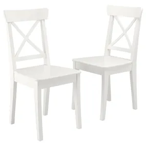 IKEA INGOLF ІНГОЛЬФ, стілець, білий 193.998.20 фото