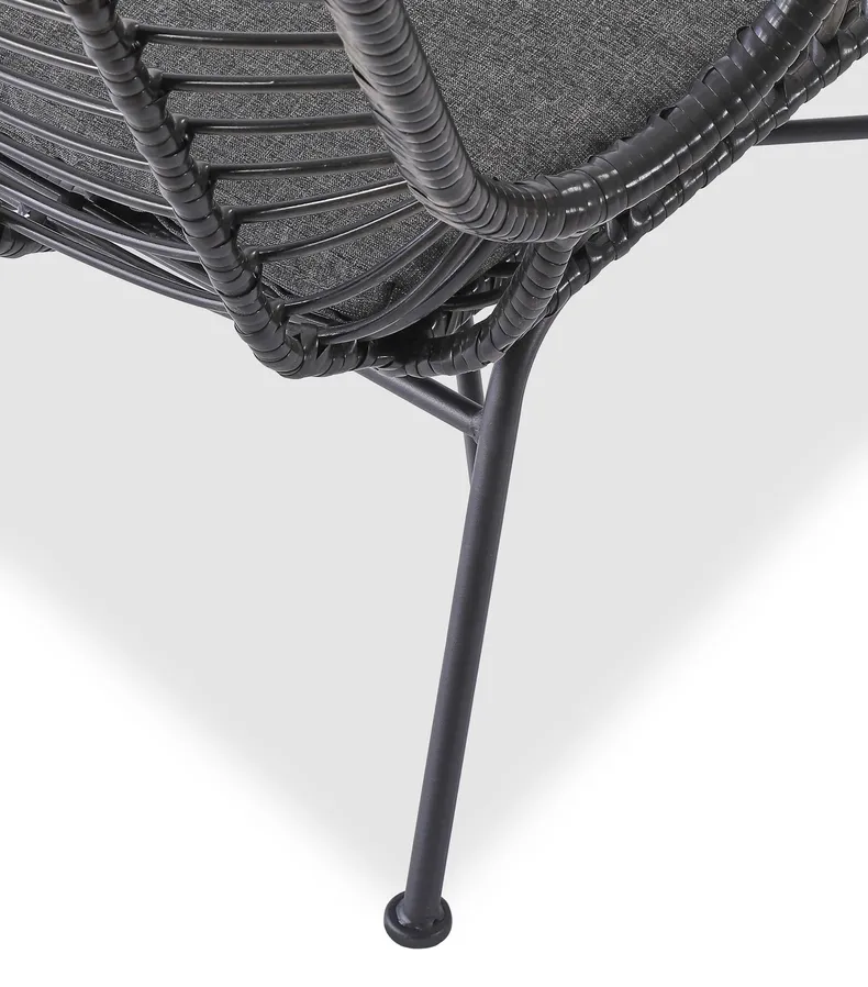 Кресло HALMAR IKARO 2 черный / серый фото №4