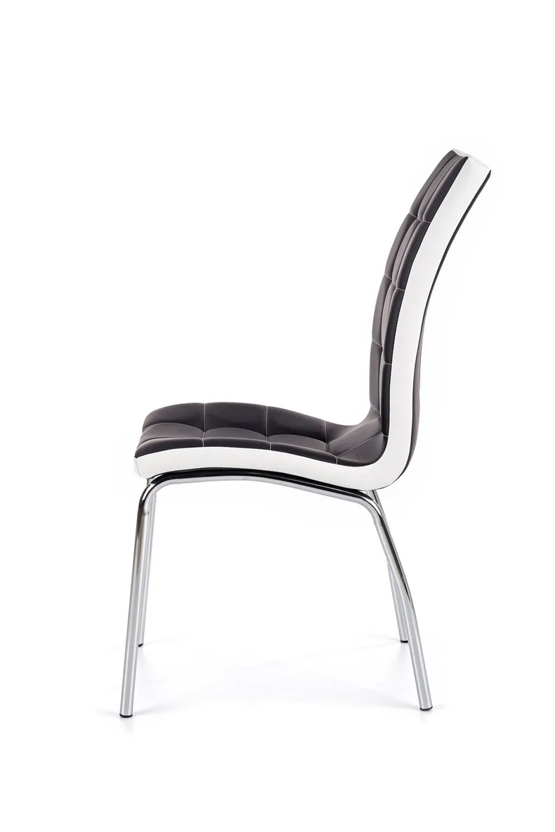 Кухонний стілець HALMAR K186 чорно-білий фото №2