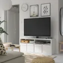 IKEA KALLAX КАЛЛАКС, тумба під телевізор, білий, 147x60 см 705.620.87 фото thumb №2