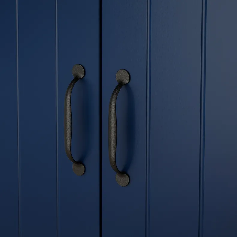 IKEA SKRUVBY СКРУВБЮ, шафа з дверцятами, чорно-синій, 70x90 см 305.203.58 фото №5