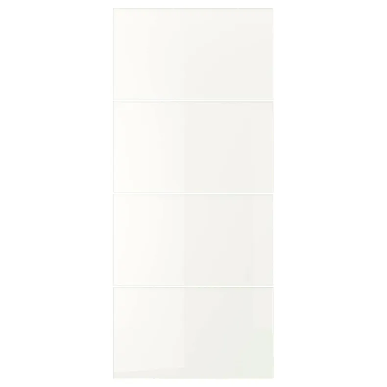 IKEA FÄRVIK ФЕРВІК, 4 панелі для рами розсувних дверцят, біле скло, 100x236 см 702.503.16 фото №1