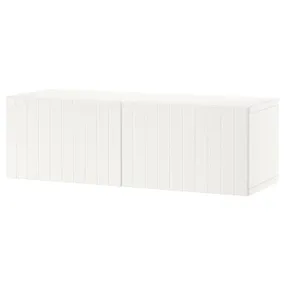IKEA BESTÅ БЕСТО, секція полиць із дверцятами, білий/Суттервікен білий, 120x42x38 см 794.261.99 фото