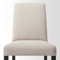 IKEA BERGMUND БЕРГМУНД, стілець, чорний / ХАЛЛАРП бежевий 293.880.67 фото thumb №5