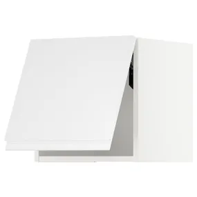 IKEA METOD МЕТОД, горизонтальный навесной шкаф, белый / Воксторп глянцевый / белый, 40x40 см 293.917.86 фото