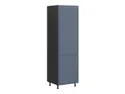 Шафа кухонна для вбудованого холодильника BRW Verdi 60 см ліва містик матова, чорний/таємничий матовий FL_DL_60/207_L/L-CA/MIM фото thumb №2