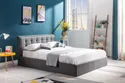Ліжко двоспальне HALMAR PADVA з підйомним механізмом 160x200 см сірий фото thumb №2