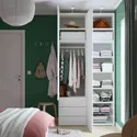 IKEA PLATSA, шкаф 4 двери+3 ящика, Белый/фондовый белый, 120x57x241 см 195.858.79 фото thumb №3