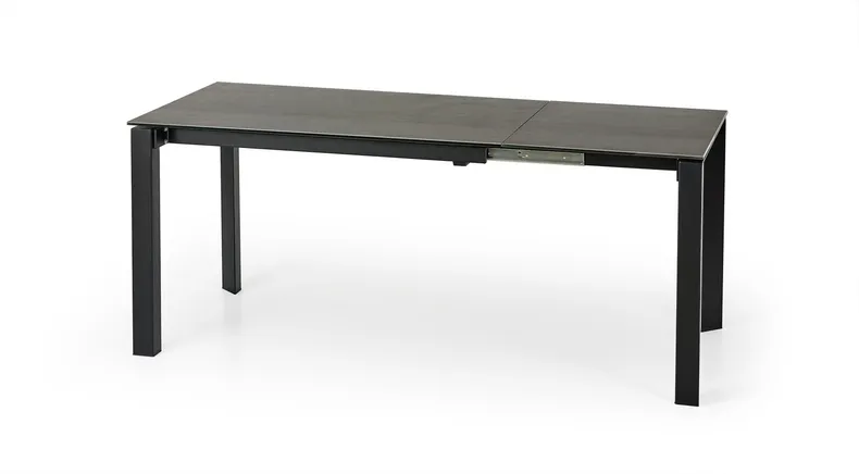 Обеденный стол HALMAR HORIZON 120-180x85 см серый, черный фото №3