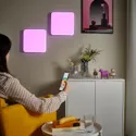 IKEA JETSTRÖM ЙЕТСТРЁМ, настенная светодиодная панель, умный может быть диммирован/подключен установка цвета и спектра белого, 30x30 см 805.360.74 фото thumb №5