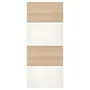 IKEA MEHAMN МЕХАМН, 4 панели д / рамы раздвижной дверцы, дуб, окрашенный в белый цвет, 100x236 см 804.211.86 фото
