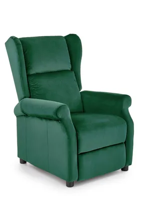 Крісло реклайнер HALMAR AGUSTIN 2 темно-зелений фото