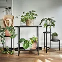 IKEA OLIVBLAD ОЛІВБЛАД, підставка для рослин, для приміщення/вулиці чорний, 35 см 104.866.52 фото thumb №3