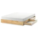 IKEA MANDAL МАНДАЛ, каркас ліжка з відділ д/зберігання, береза/біла, 160x202 см 902.804.83 фото thumb №1
