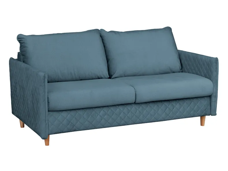 BRW Трехместный диван-кровать Sana велюр синий, Моноли 72 SO-SANA-3F-TK1_BC1177 фото №3