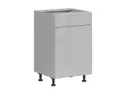 BRW Базовый шкаф Top Line для кухни 50 см правый с ящиком soft-close серый глянец, серый гранола/серый глянец TV_D1S_50/82_P/STB-SZG/SP фото thumb №2