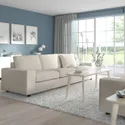 IKEA VIMLE ВИМЛЕ, 3-местный диван, с широкими подлокотниками / бежевый с пунцовым оттенком 694.013.35 фото thumb №2