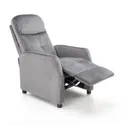 Кресло реклайнер мягкое раскладное HALMAR FELIPE 2, серый фото thumb №1