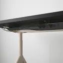 IKEA IDÅSEN ІДОСЕН, письмовий стіл, чорний / бежевий, 120x70 см 792.810.21 фото thumb №5