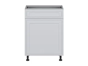 BRW Нижний кухонный шкаф Verdi 60 см левый с ящиком с плавным закрытием светло-серый матовый, греноловый серый/светло-серый матовый FL_D1S_60/82_L/STB-SZG/JSZM фото