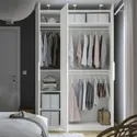 IKEA PAX ПАКС / FORSAND ФОРСАНД, гардероб, комбінація, білий / білий, 150x60x236 см 995.006.97 фото thumb №2