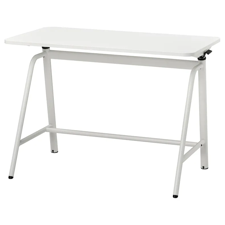 IKEA GLADHÖJDEN ГЛАДХЕЙДЕН, стіл регульований, білий, 100x60 см 304.939.39 фото №1