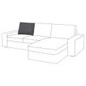 IKEA KIVIK КИВИК, подушка спинки 2-местного дивана, запасная часть 604.980.25 фото thumb №4