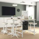 IKEA MITTZON МІТТЗОН, стіл для конференцій, береза okl/біла, 140x108x105 см 095.334.52 фото thumb №3