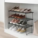IKEA GREJIG ГРЕЙІГ, полиця для взуття, сірий, 58x27x17 см 403.298.68 фото thumb №5